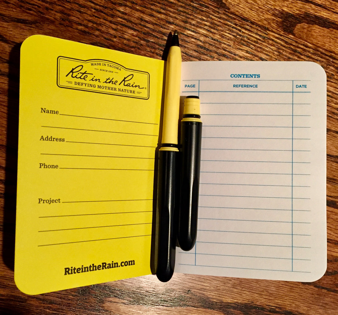 NEW Rite in the Rain pocket notebooks! Pokka finds a soulmate!