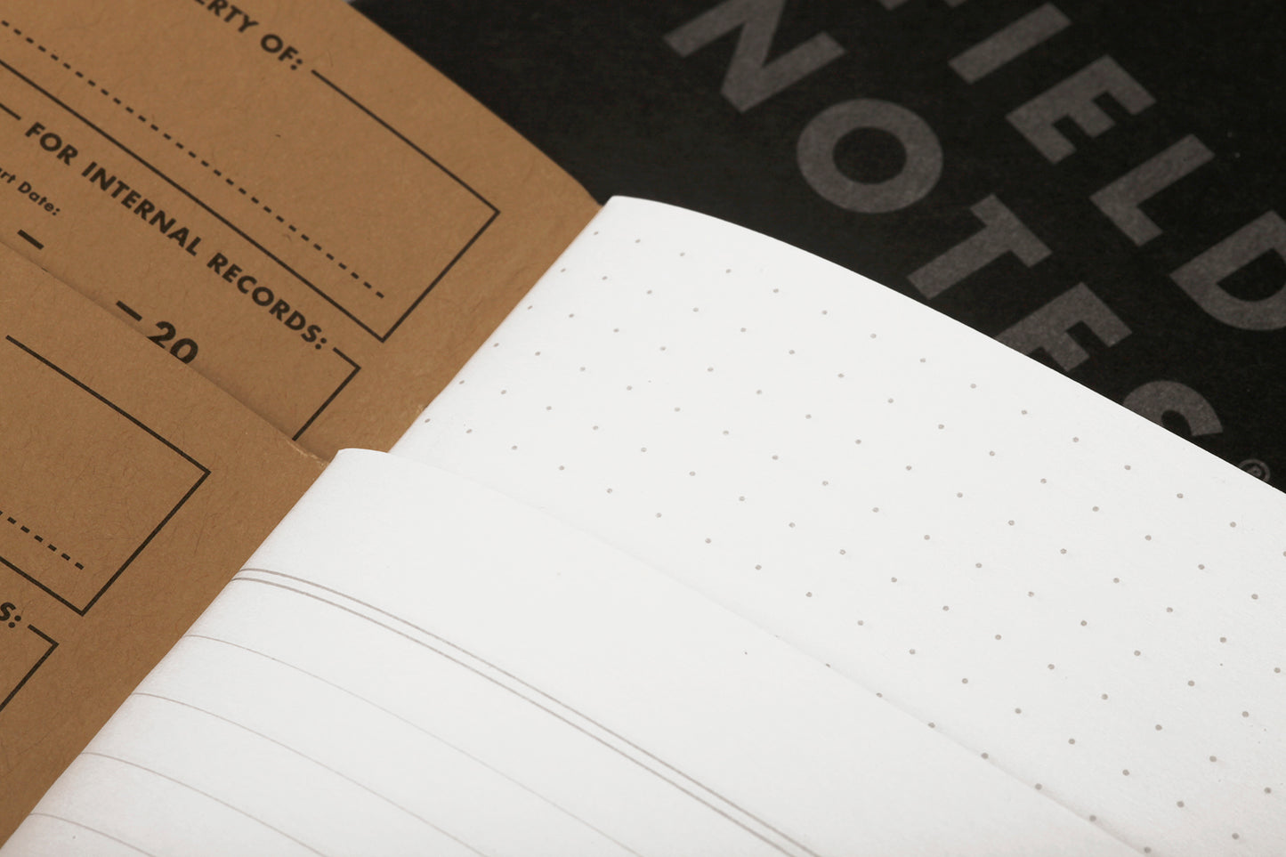 Pitch Black Edition - Field Notes Notebook 3 Pack