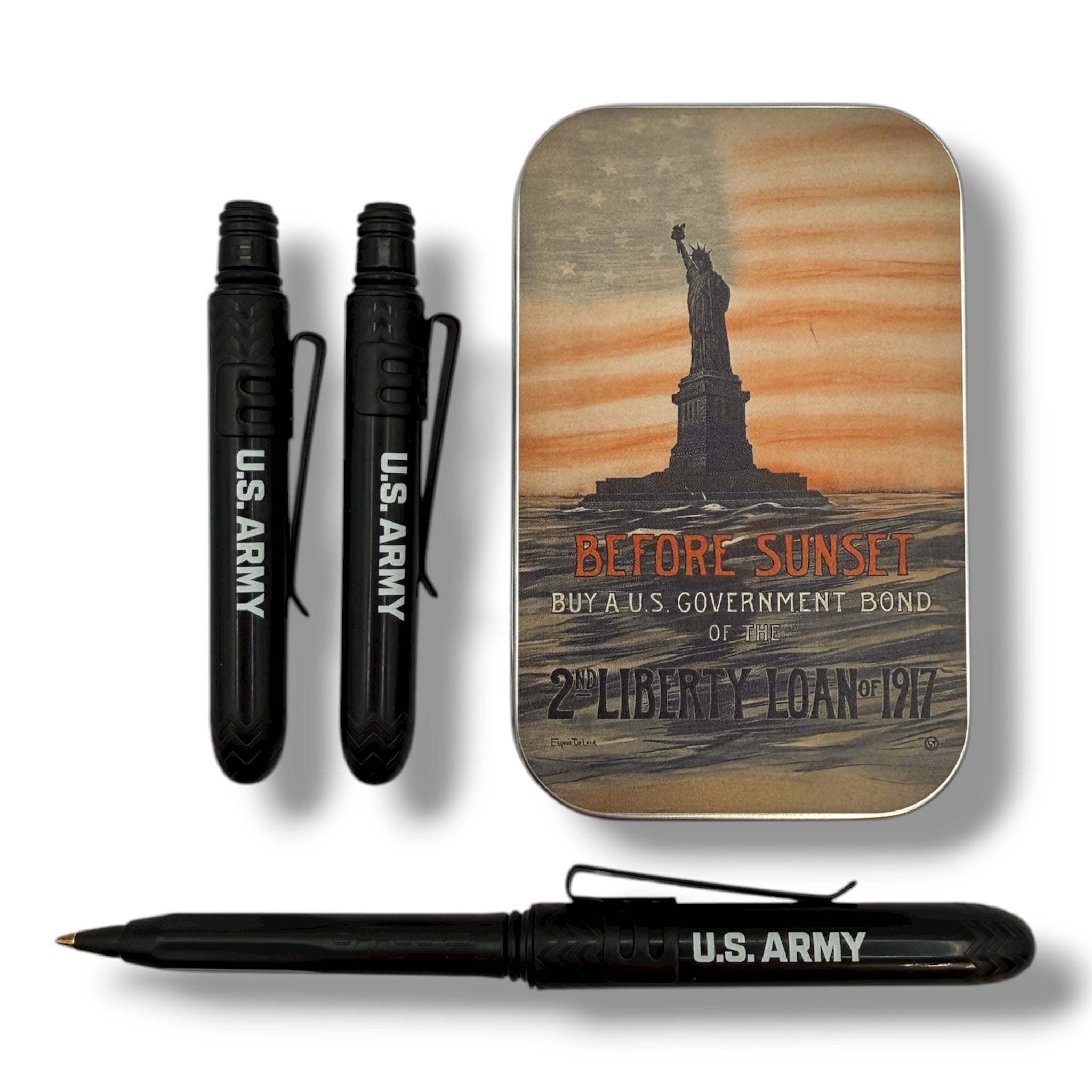 ✨超希少USMA✨50s★アメリカ軍★ペナント★West Point★極美品 Before Sunset - U. S. Army Collectible Tin with Pocket Pens