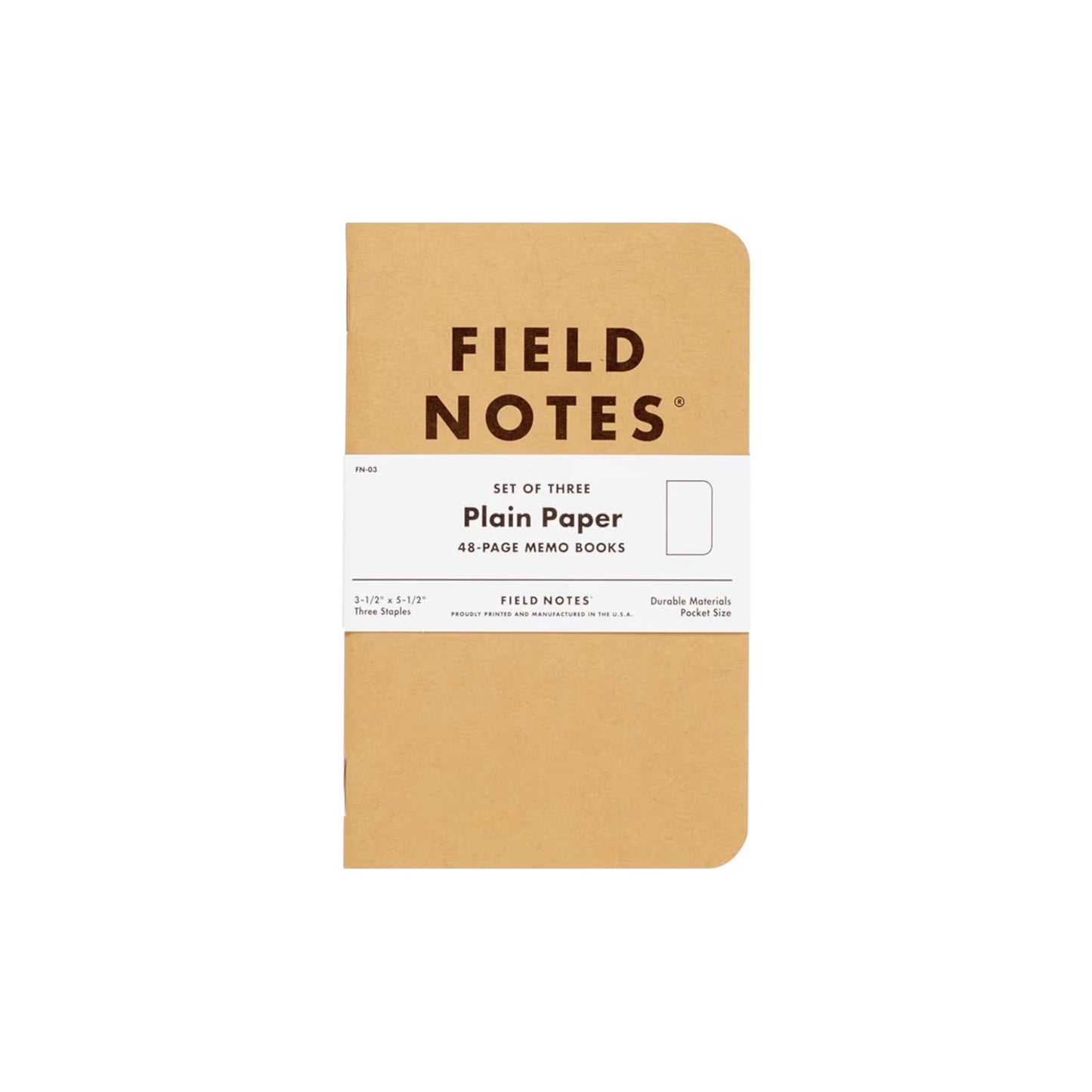 Original Kraft Edition - Field Notes Notebook 3 Pack