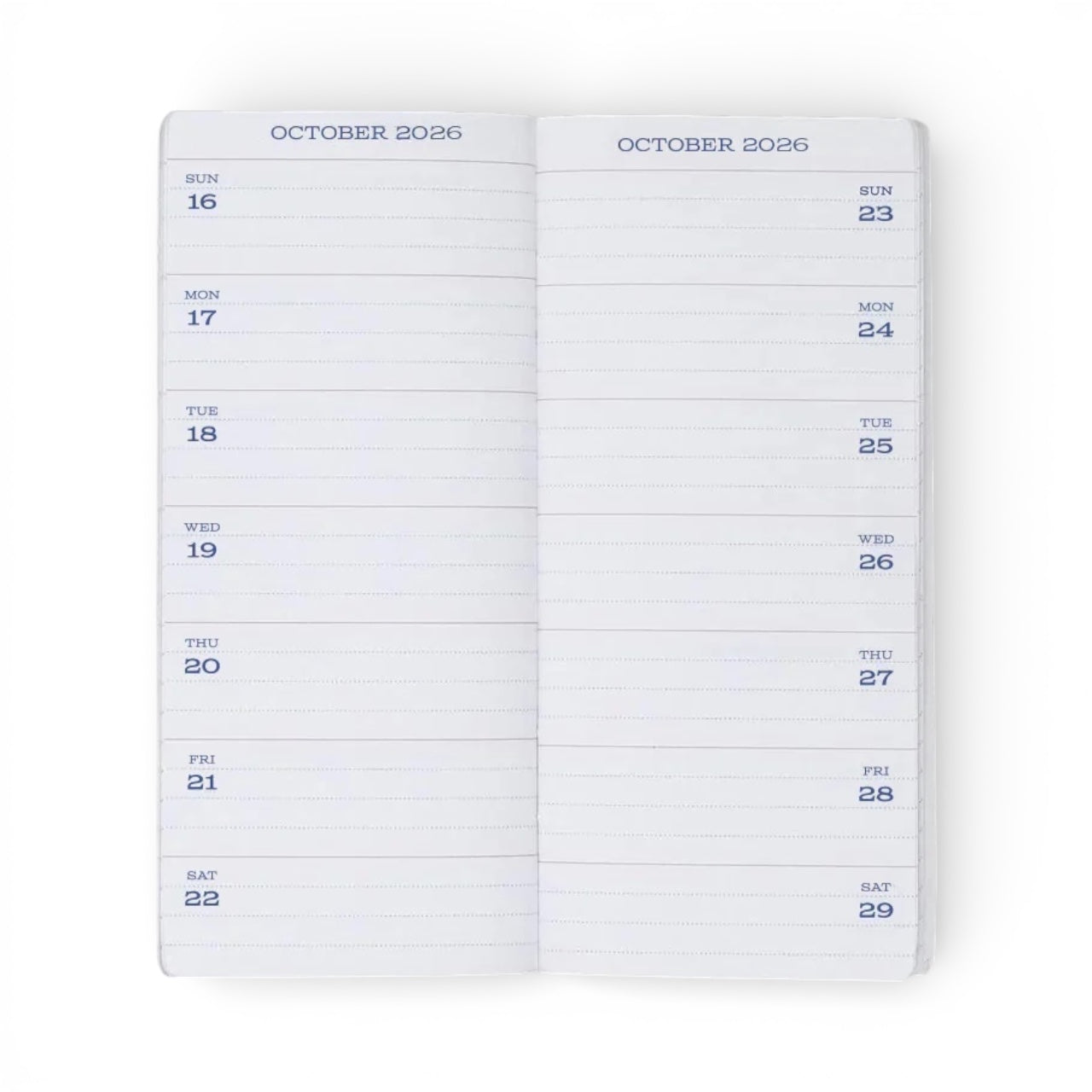 The Standard Memorandum 2026 - Word. Notebooks Mini Planner