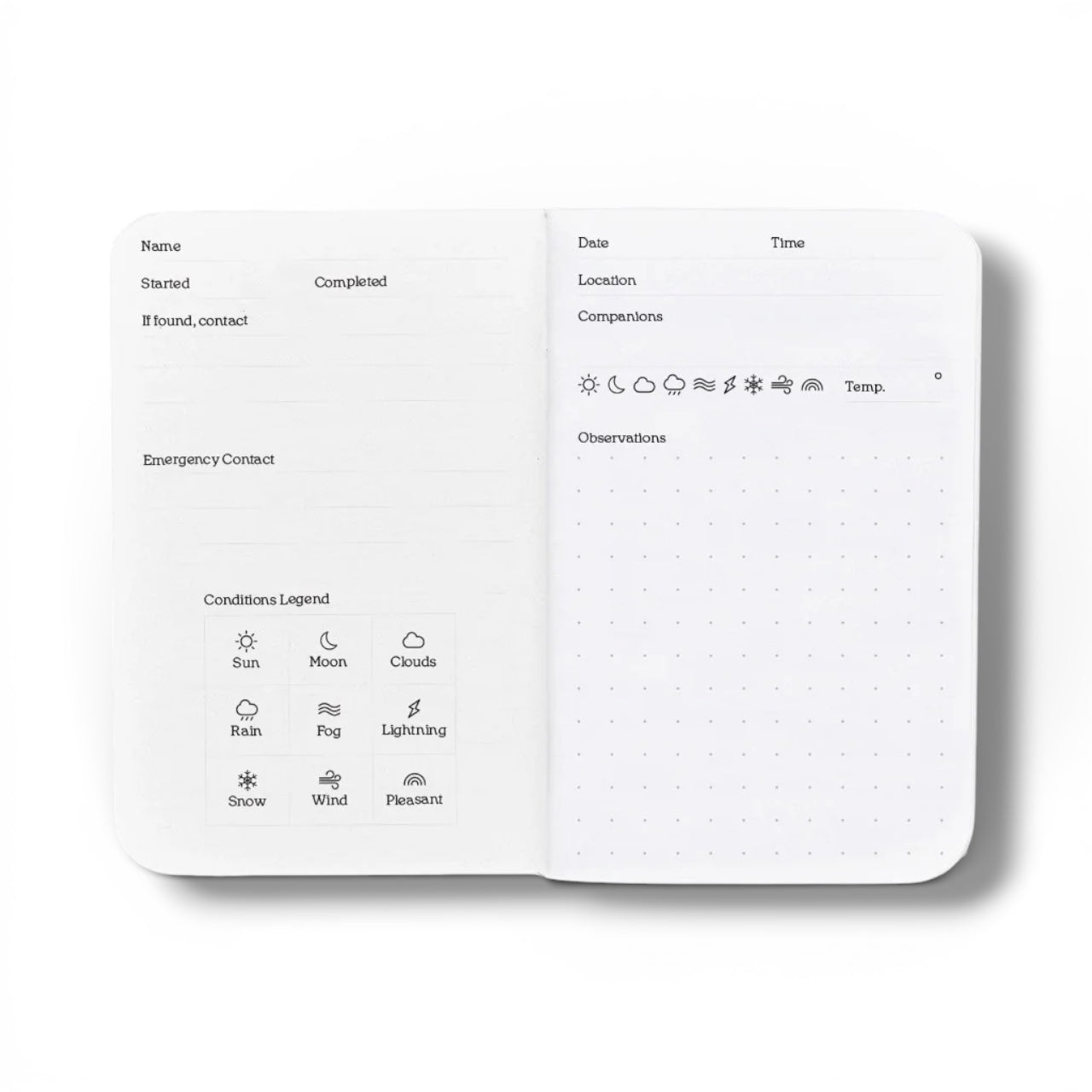 Adventure Log Pocket Kit - Notebook and Ballpoint Pen Combo