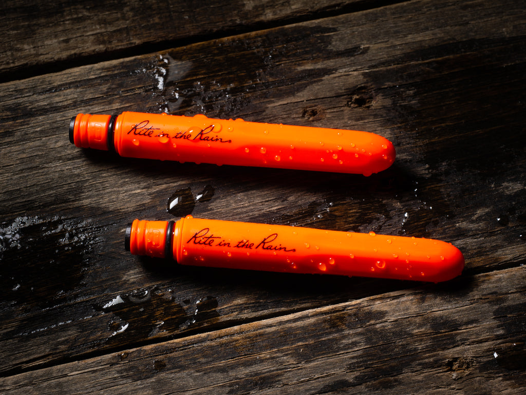 Rite in The Rain All Weather Pen Orange / Black Ink