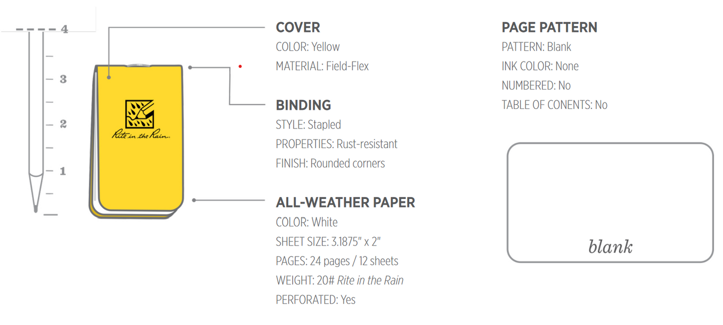 All-Weather Wallet Notebook - 3 Pack