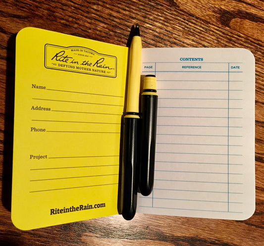 NEW Rite in the Rain pocket notebooks! Pokka finds a soulmate!
