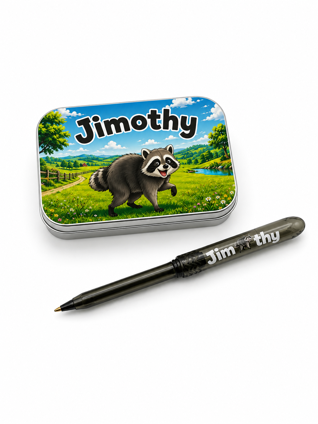 Jimothy Limited Edition Pokka Set - Collectable Tin and Pocket Pen