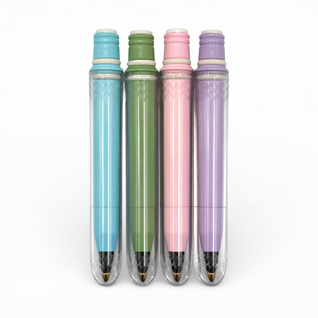 Spring Pokka Pack - 4 Ballpoint Pastel Pocket Pens
