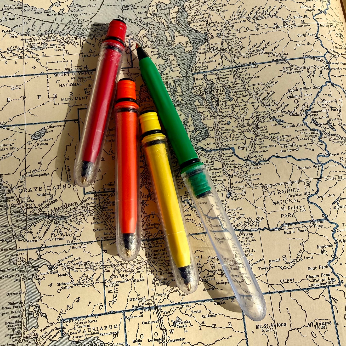 Clear Pop Pokka Pack - 4 Ballpoint Pastel Pocket Pens