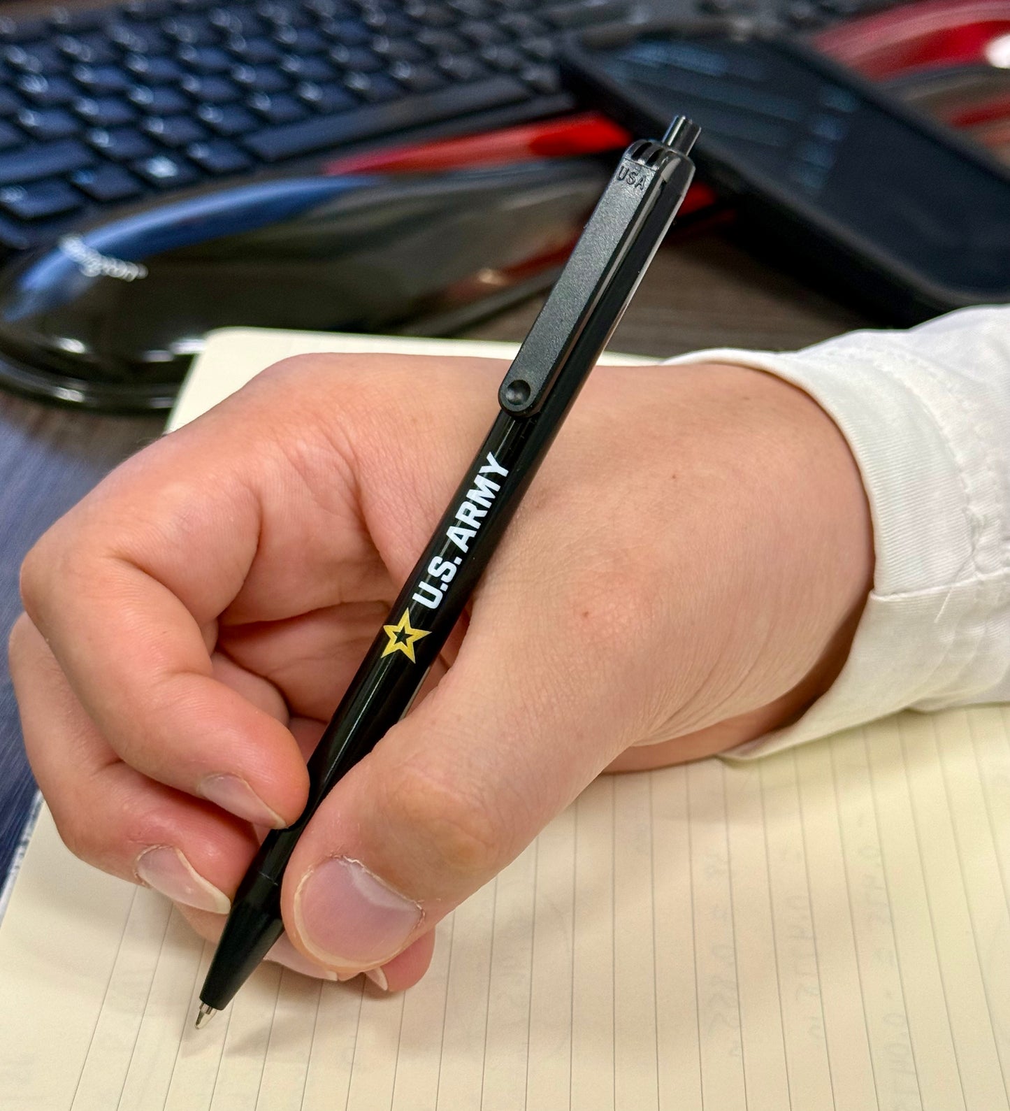 Pokka Click Pens 8-Pack | U.S. Army Edition | Officially Licensed Pens
