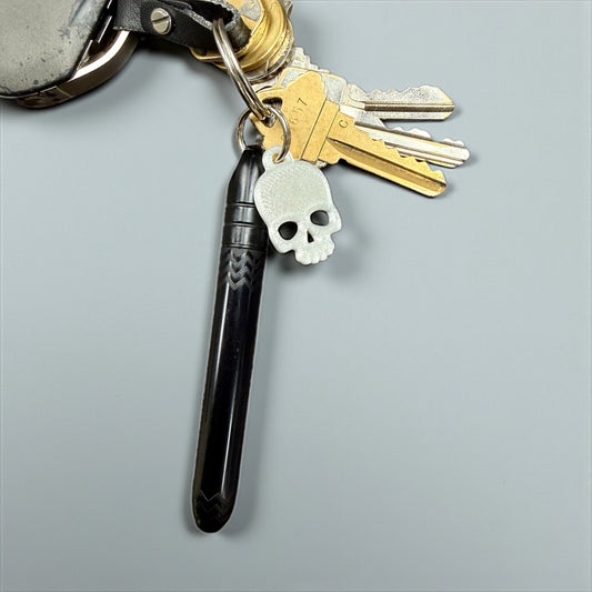 Skully Charm Set - Pocket Pen Pen Keychain Duo