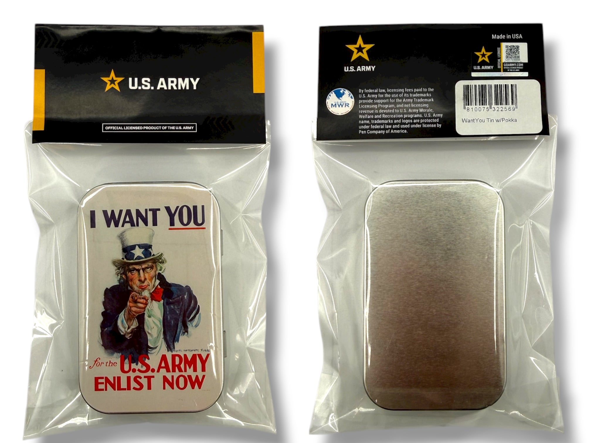 I Want You - U. S. Army Collectible Tin with Pocket Pens – Pokka Pens
