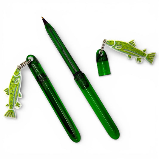 Hooked on You - Keychain Charm Pocket Ballpoint Pen Set