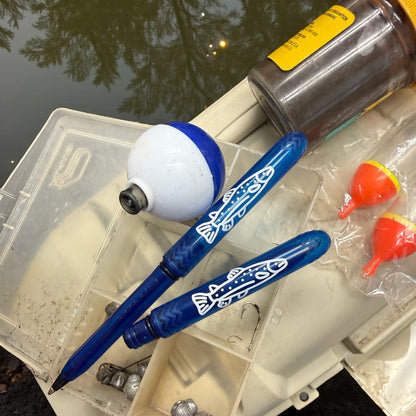 Reel Good - 2 Pack Sapphire Blue Fish Pocket Ballpoint Pens