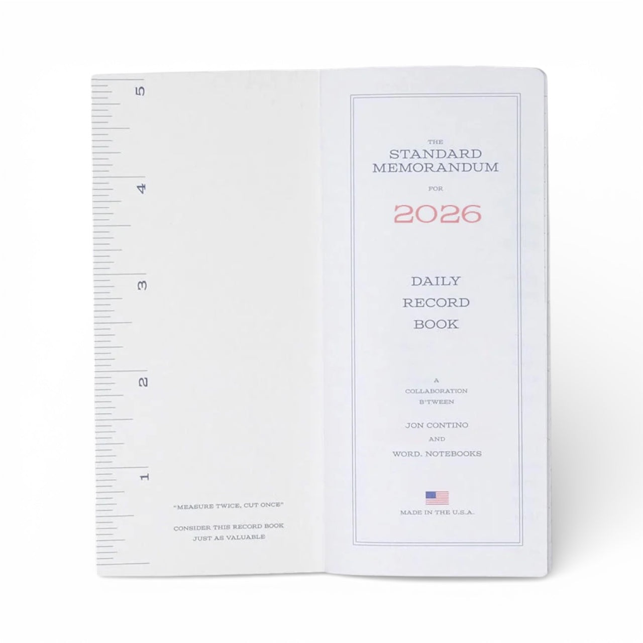 The Standard Memorandum 2026 - Word. Notebooks Mini Planner