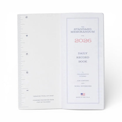 The Standard Memorandum 2026 - Word. Notebooks Mini Planner