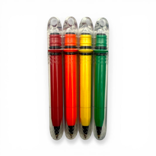 Clear Pop Pokka Pack - 4 Ballpoint Pastel Pocket Pens