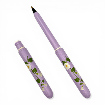 Wisteria Floral Pokka Pack - 2 Pack Lavender Mother's Day Gift Pocket Ballpoint Pens