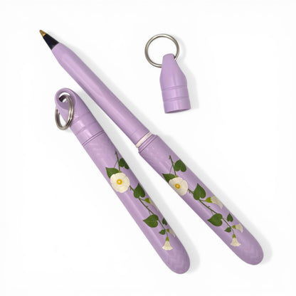 Wisteria Floral Pokka Pack - 2 Pack Lavender Mother's Day Gift Pocket Ballpoint Pens