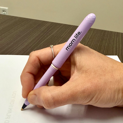 Mom Life Pokka Pack - 2 Pack Lavender Mother's Day Gift Pocket Ballpoint Pens
