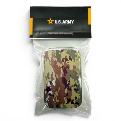 U.S. Army Camo Carry Kit - Collectable Tin with Keychain Pocket Pen