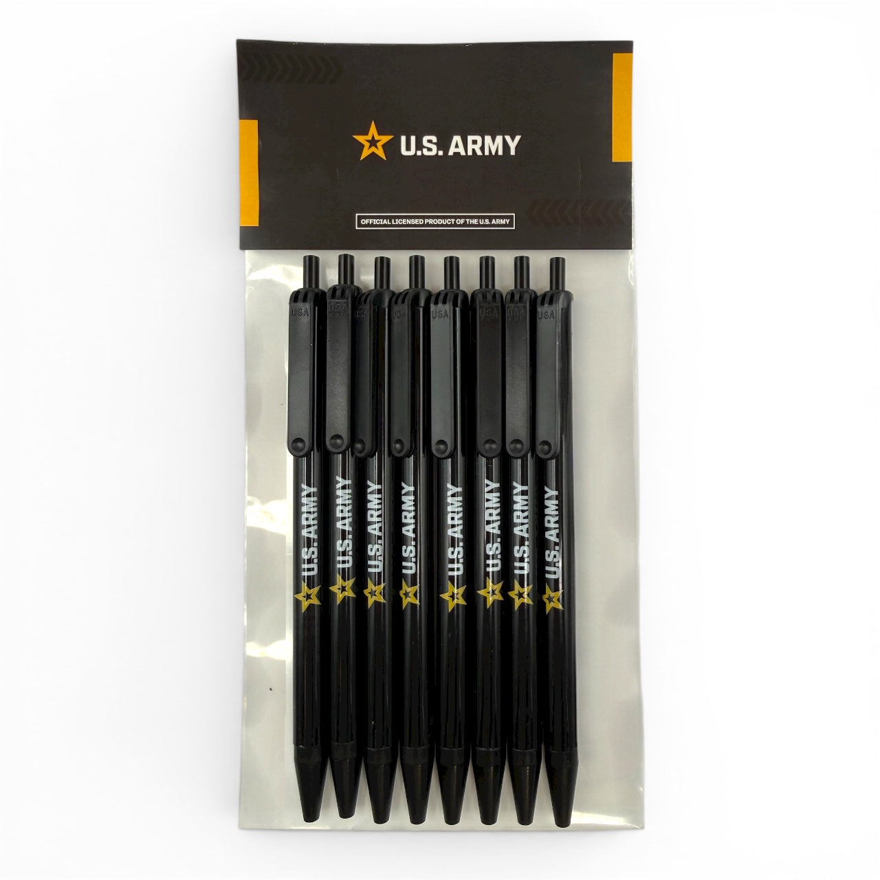 Pokka Click Pens 8-Pack | U.S. Army Edition | Officially Licensed Pens