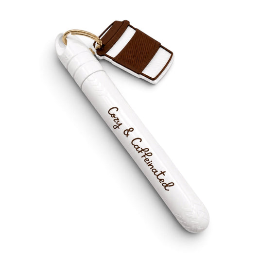 Cozy & Caffeinated Pokka Sidekick - Keychain Charm Pocket Ballpoint Pen Set