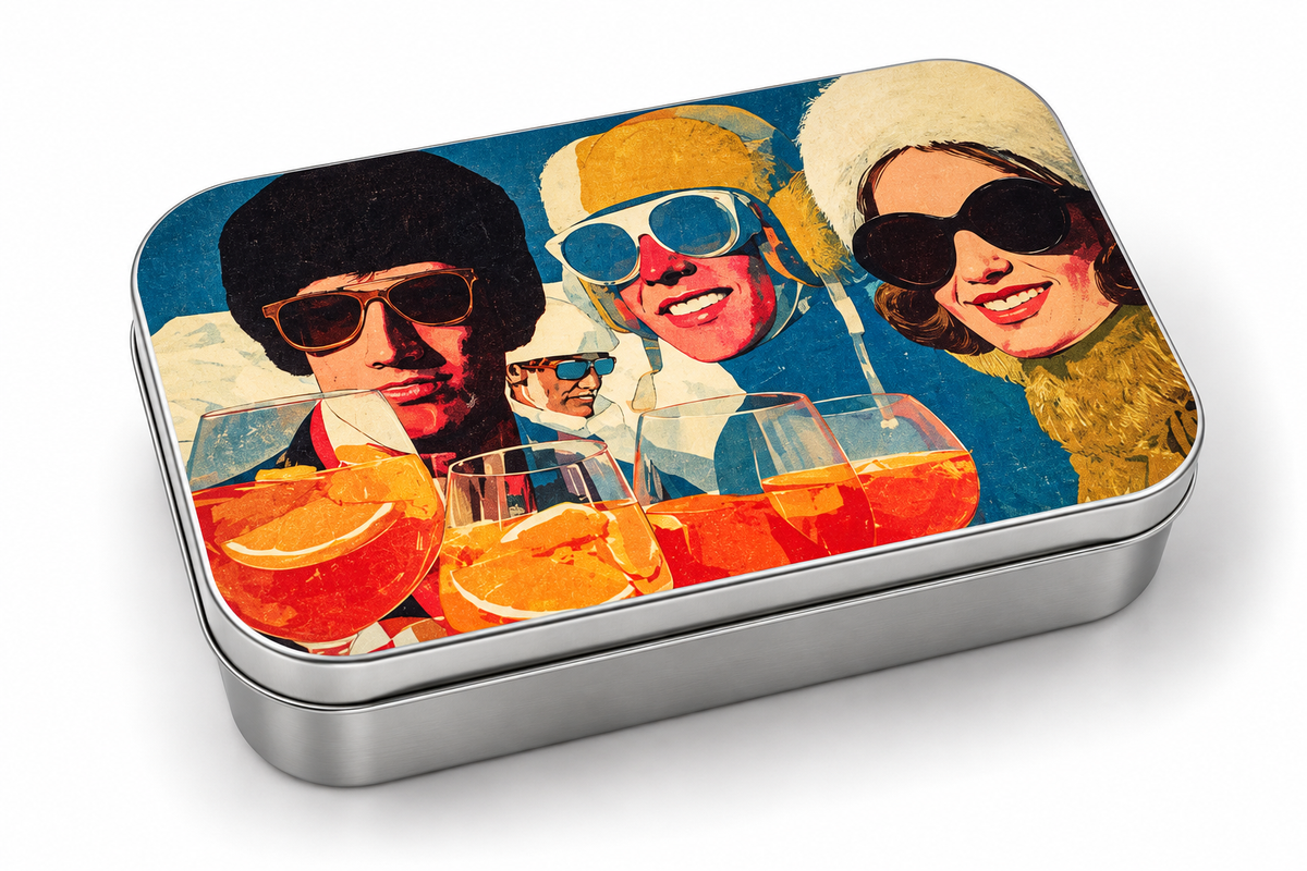 Retro Après-Ski Pokka Pokka Pen Gift Tin Kit | Made in USA