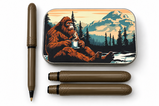 Bigfoot's Coffee Break Pokka Pen Gift Tin | Made in USA